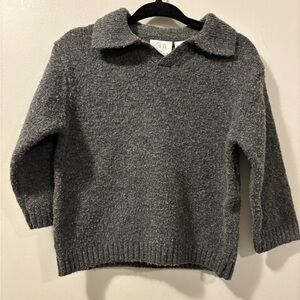 Zara Gray Collared Sweater